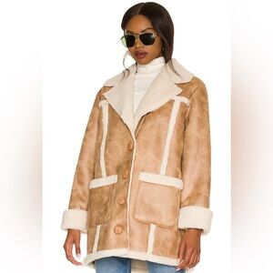 House of Harlow 1960 x Revolve Lowelle Coat Sherpa Lined